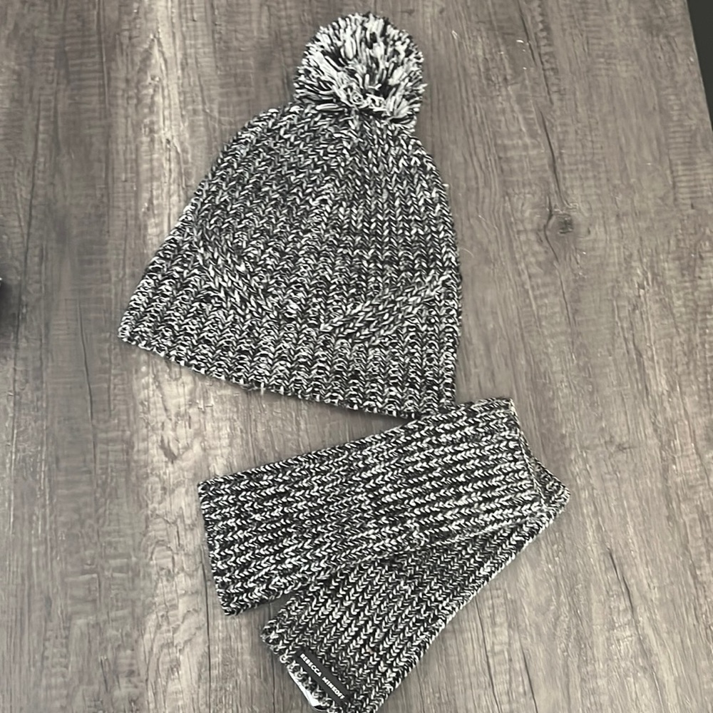 Rebecca Minkoff beanie and glove/arm warmers with thumb hole